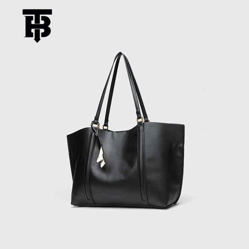 TB BHULAMTE Women's Premium Minimalist Large Capacity Handbag Designer Luxury Retro Shoulder Bag European And American Style Shopping Shoulder Un