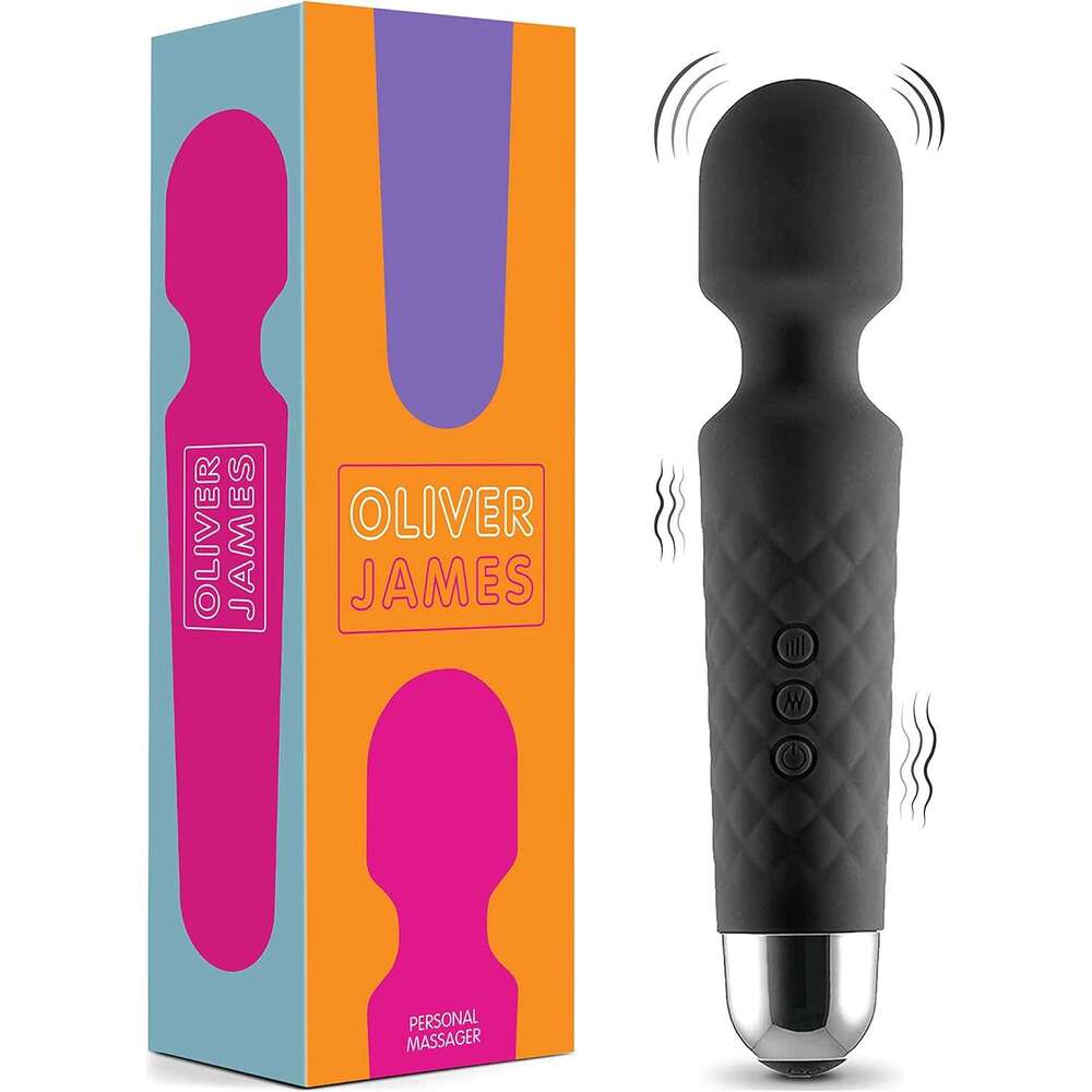 Oliver James Vibrator Wand Women Quiet Vibrating Dildo with 20 Patterns 8 Speeds Sexual Pleasure Adult Sex Toys Woman and Clit Stimulator Vibrators | 