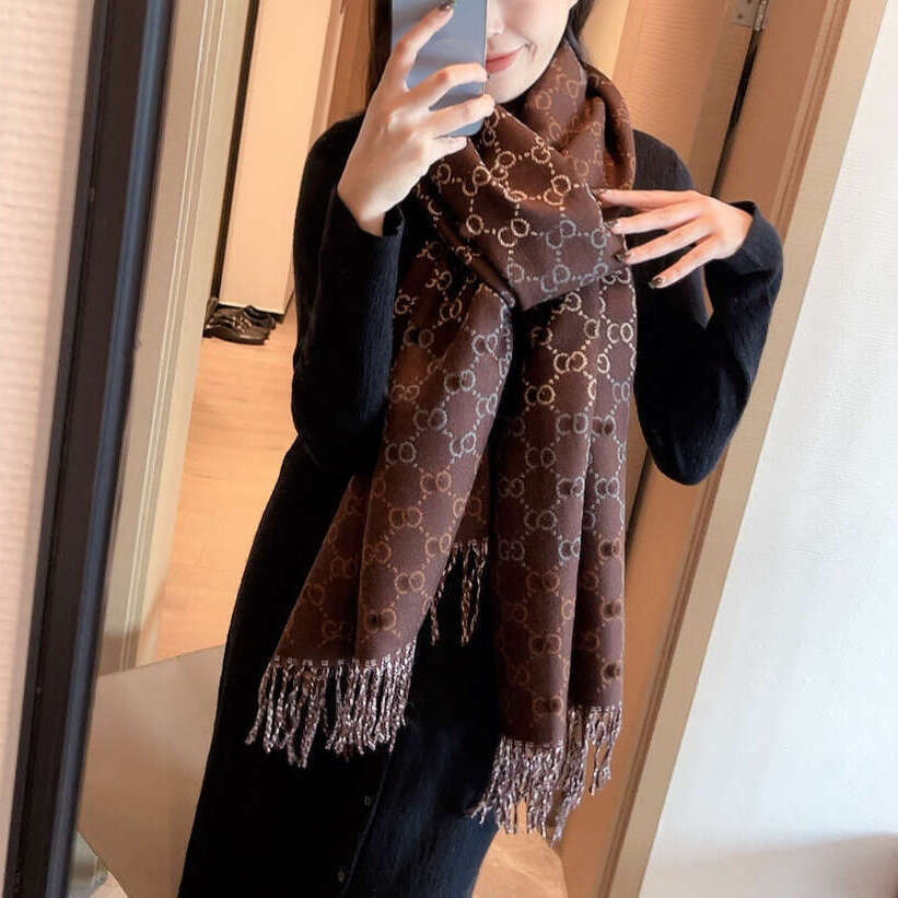 Leopard Scarf Cashmere Neckerchief For Women Winter1 Top Selling Scarf Neck Cover Outdoor Windproof Neckerchief size 65cm*180cm