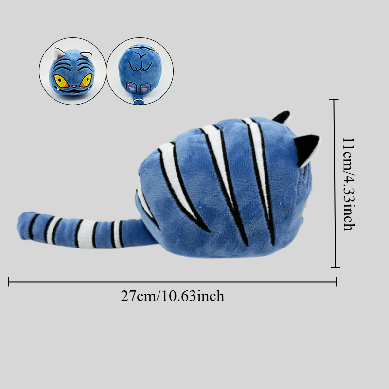 TreasuringU New Kpop Demon Plush Toys Game Hunters Tiger Stuffed Toy Doll Blue Tiger Animals Plushie Birthday Gifts Ornaments