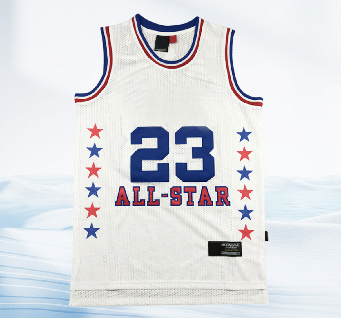 North Carolina 23 Young 11 Likemike Laney Men's Multi-colored skyblue Basketball Jerseys, Polyester Knit Fabric Multiple digital basketball uniforms