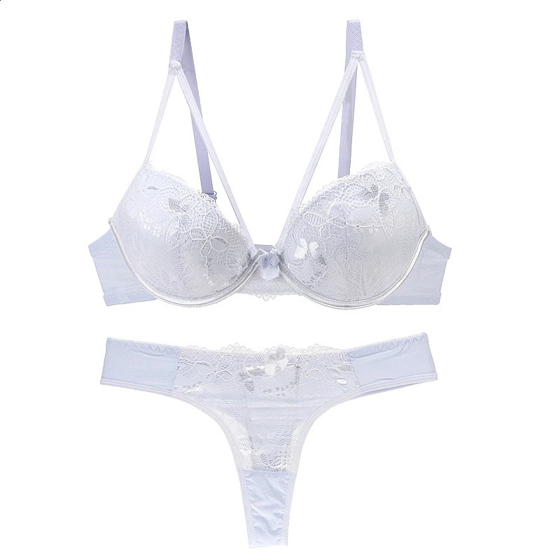 2024 Push Up Bras Set Lace Embroidery Underwear For Women 32/70 34/75 36/80 38/85 40/90 42/95 44/100 BCDE Cup Lingerie250827