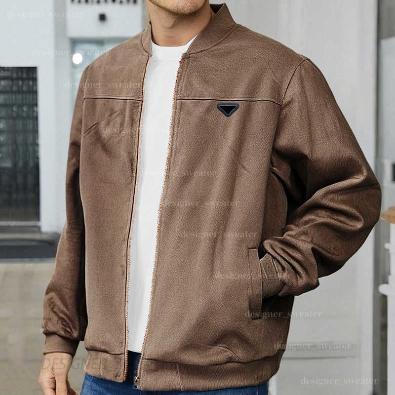 Men's Jackets Designer Suede Jacket Spring and Autumn Fashion Casual Zipper Long Sleeve Cardigan Coat 55XL