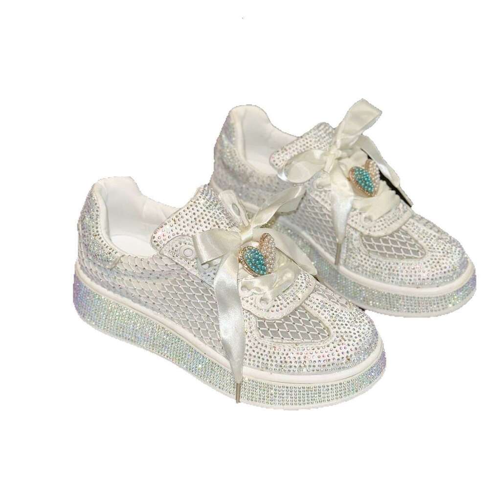 DHSunglasses 2025 Women's Platform Sneakers Europe, Fashion Casual Comfortable Shoes with Rhinestones, Big Size 35-43, Cross-Border Shipping