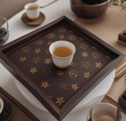 Wooden Leather Earring Entryway Necklace Bracelet Jewelry design Display Tray