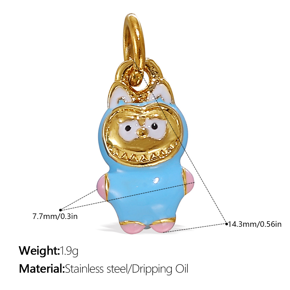 Necklaces Pendants Pendant Necklaces fashionable cartoon pendant stylish pendant Chic Labubu Jewelry Kits with Distinctive Toy Character Accents
