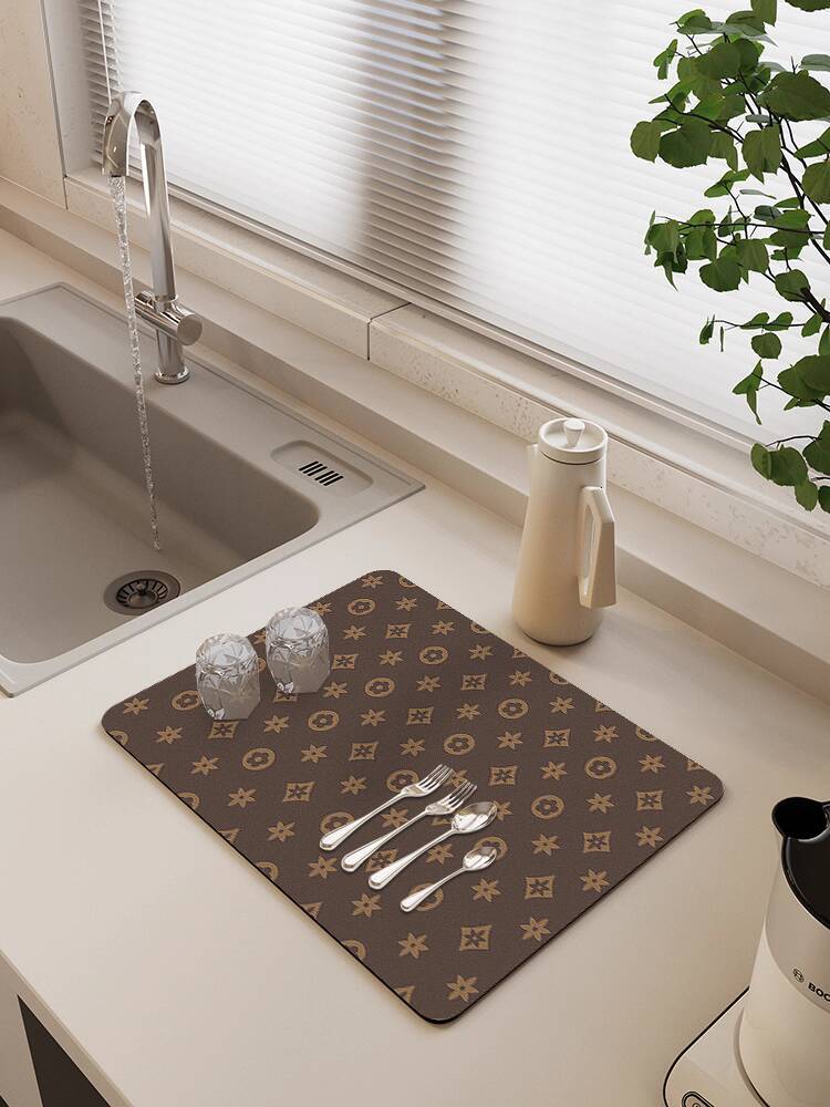 Countertop Draining Kitchen Cup Bowl Plate Drying Bar Tea Table Sink Water Absorption Heat Insulation Mat ddmythur