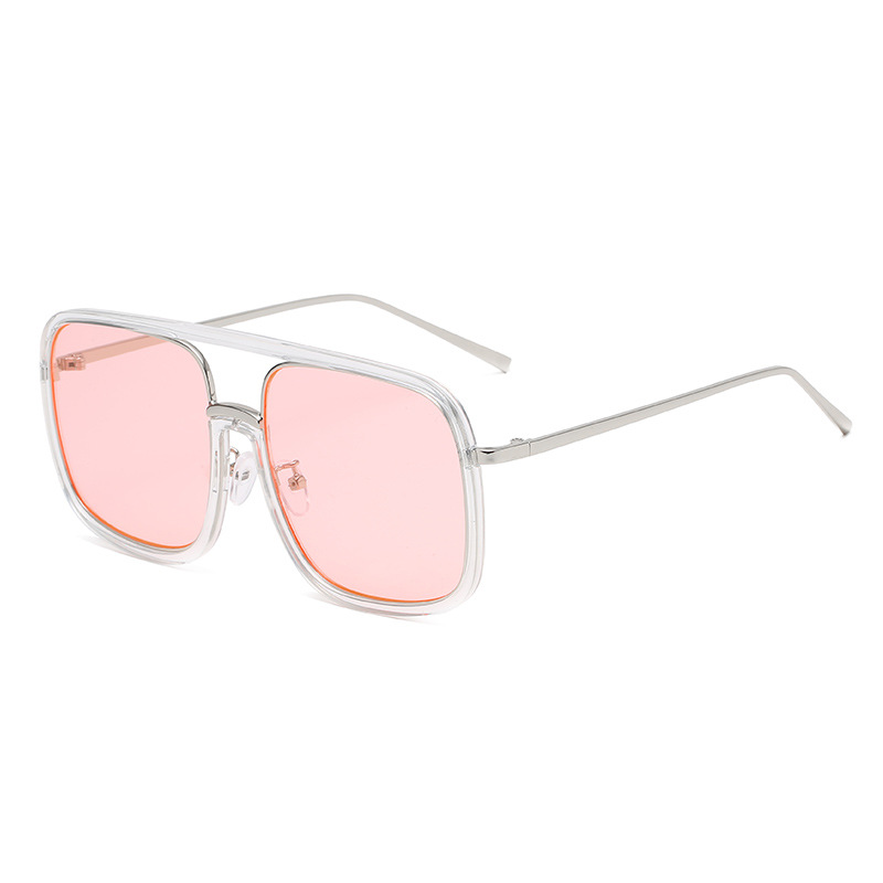 Unisex Street Style Tortoise Pattern Flat Top Frame Sunglasses, Trendy Casual Sunglasses for Everyday Use, Fashion Accessories for Outdoor Activities