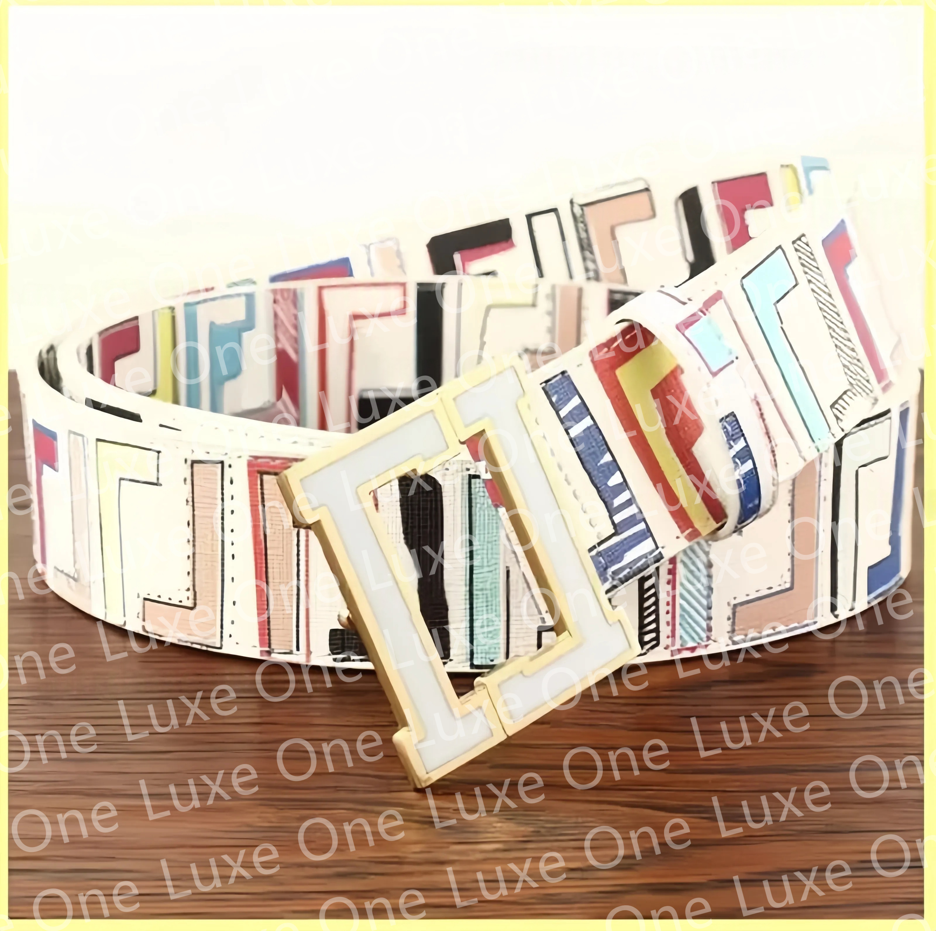 Belt designer belt for mens belt Smooth buckle Standard Width 3.2CM Length 105~125CM Colorful lettered belt Gold Silver Black Buckle f Belt Classic Belt