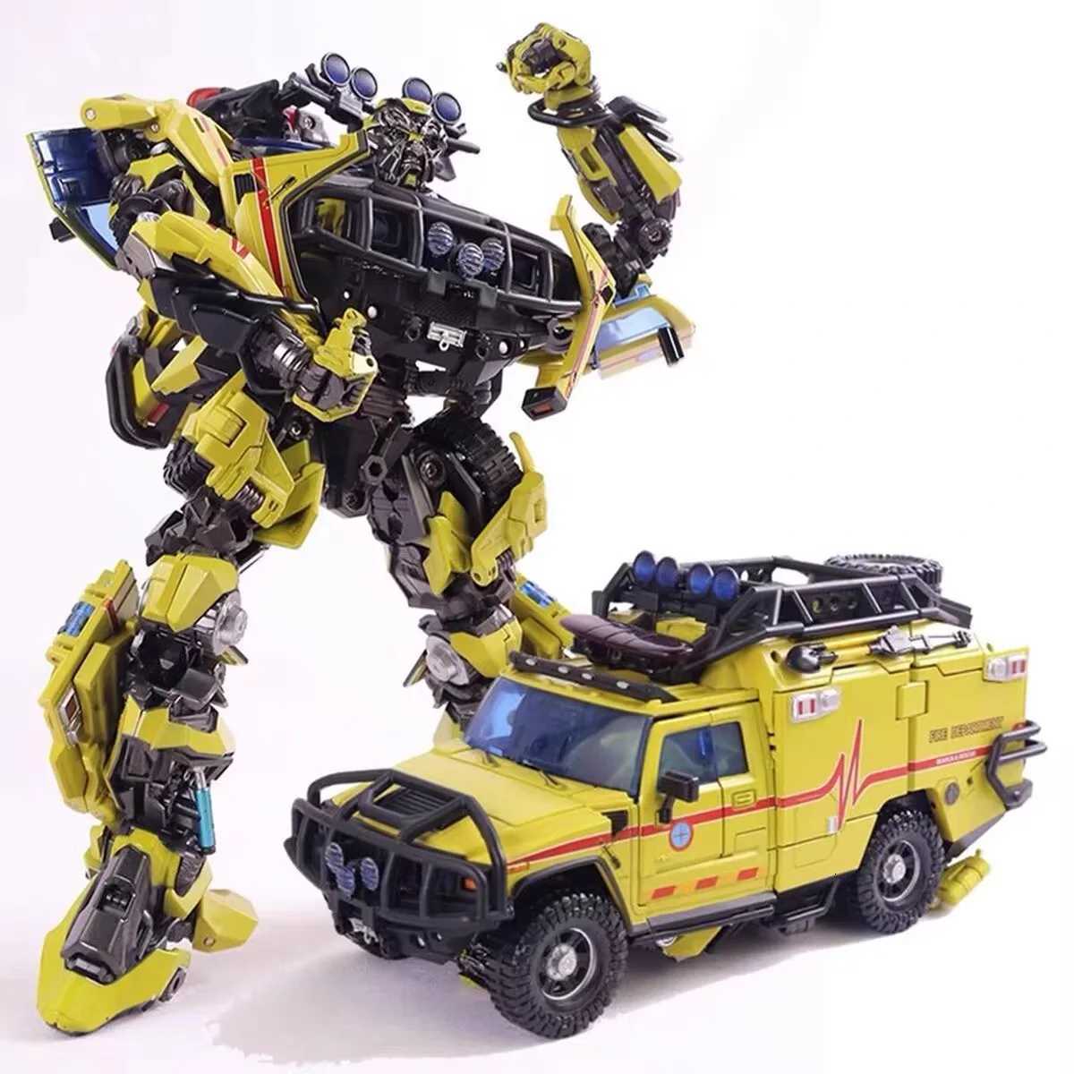 Transformation Toy JH01 Ambulance Automobile Primary Colour Robot Action Figure Model Desk Decora Toy Gift C251027
