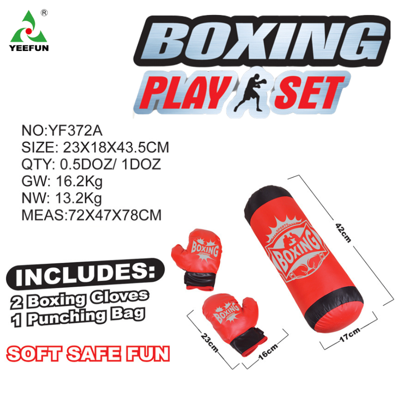 Kids Boxing Gloves for Fun Muay Thai Fight Sanda Martial Arts Bag Punching Training Children's Boxing Glove Sandbag Set