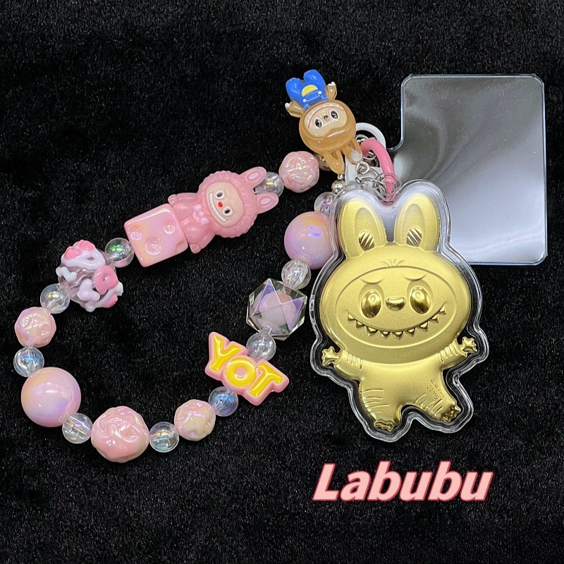 Jewelry Key Rings LABUBU Keychain - Pop Mart Cute Trendy Cartoon Bag Charm Cute LABUBU Character Keychain Accessory: Excellent Bag Decoration Pendant 