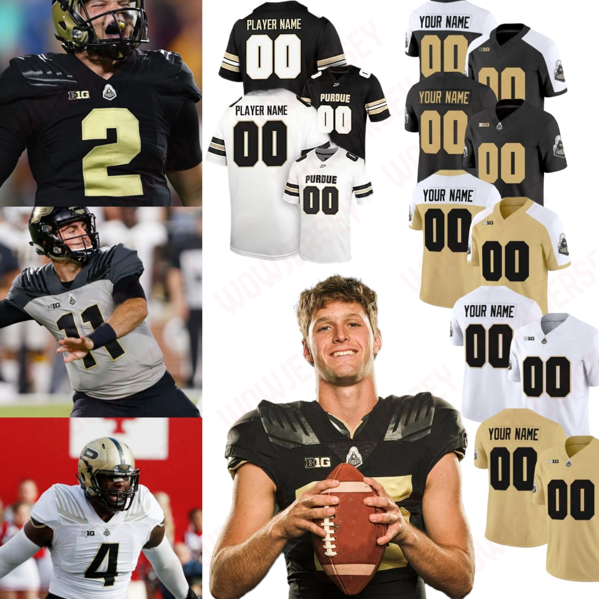 2025 Purdue Ryan Browne Football Jersey Devin Mockobee Nitro Tuggle Charles Ross Joey Tanona Jude McCoskey CJ Madden TJ Lindsey Sanders Ellis Brees Crew Wakley