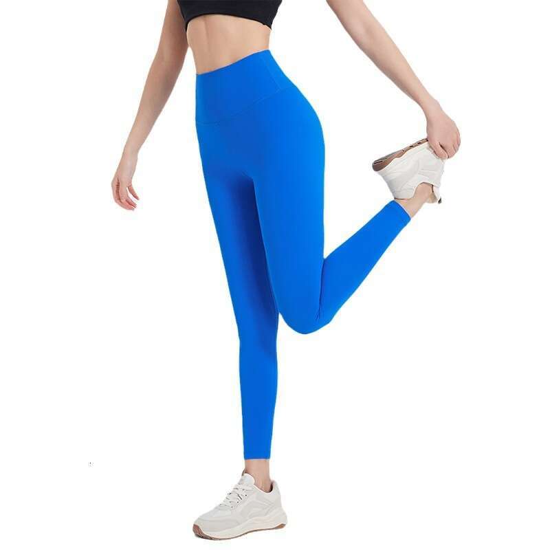 New Style Naked Feel Sports Yoga Pants High Waist Hip Lift Elastic Tight Running Fitness Wear Peach Buttocks