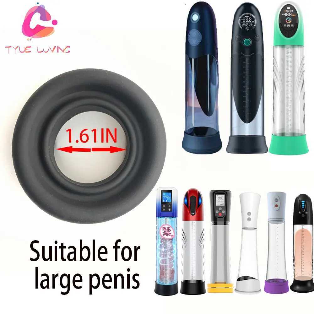 XL Big Silicone Sleeve Penis Pump Cylinder Ring Penis Extender Accessories Penis Enlargement Exerciser Sex Toys for MenW250827