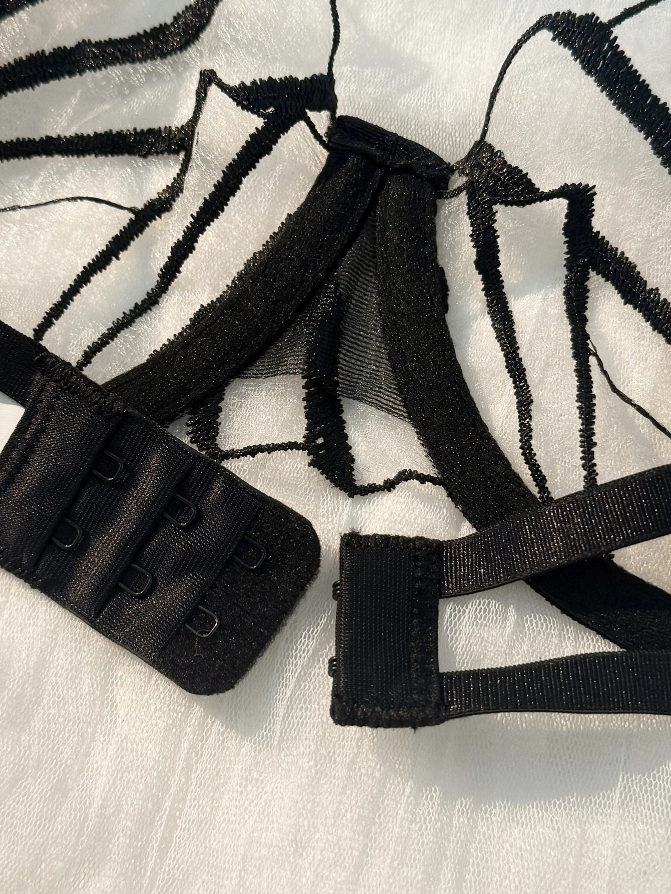 2pcs Womens Bra Set Sexy Lace Mesh Lingerie Set Ultra Thin Breathable Comfortable Lightweight Scallop Transparent Lingerie Set250826