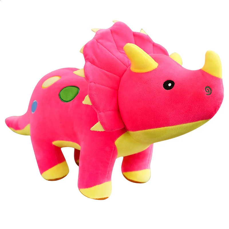 Creative Big Plush Soft Triceratops Stegosaurus Plush Toy Dinosaur Doll Stuffed Toy Kids Dinosaurs Toy Birthday Gifts 250827