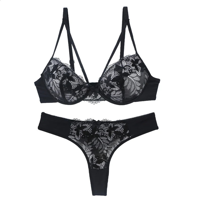 2024 Push Up Bras Set Lace Embroidery Underwear For Women 32/70 34/75 36/80 38/85 40/90 42/95 44/100 BCDE Cup Lingerie250827