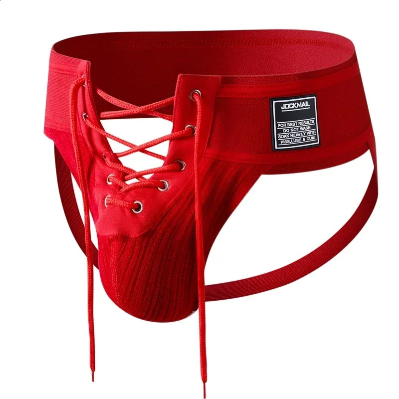 Mens Underwear Men Sexy Briefs Jockstrap Front Pouch Open Tether Binding Straps Panties Thongs Underpants Gay Slip Homme Srting250827