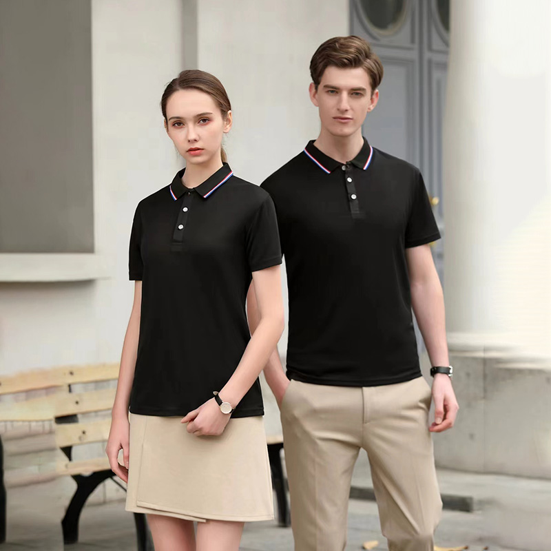 Customized silk and cotton multi-color seamless collar enterprise workwear POLO shirt printed summer wholesale