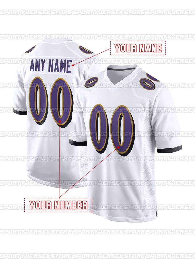 outdoorgearlab Custom footbal jersey Lamar Jackson Derrick Henry Zay Flowers Roquan Smith Marlon Humphrey