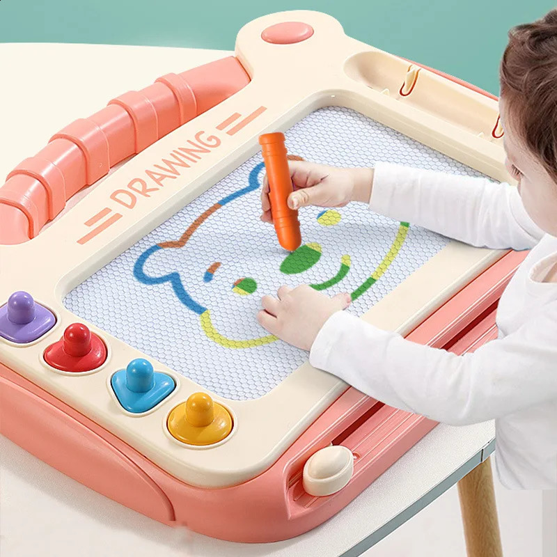 Children Cartoon Drawing Board Baby Puzzle Magnetic Writing Board Toy Graffiti Magnetic Drawing Board Montessori Toy for Kids 250827