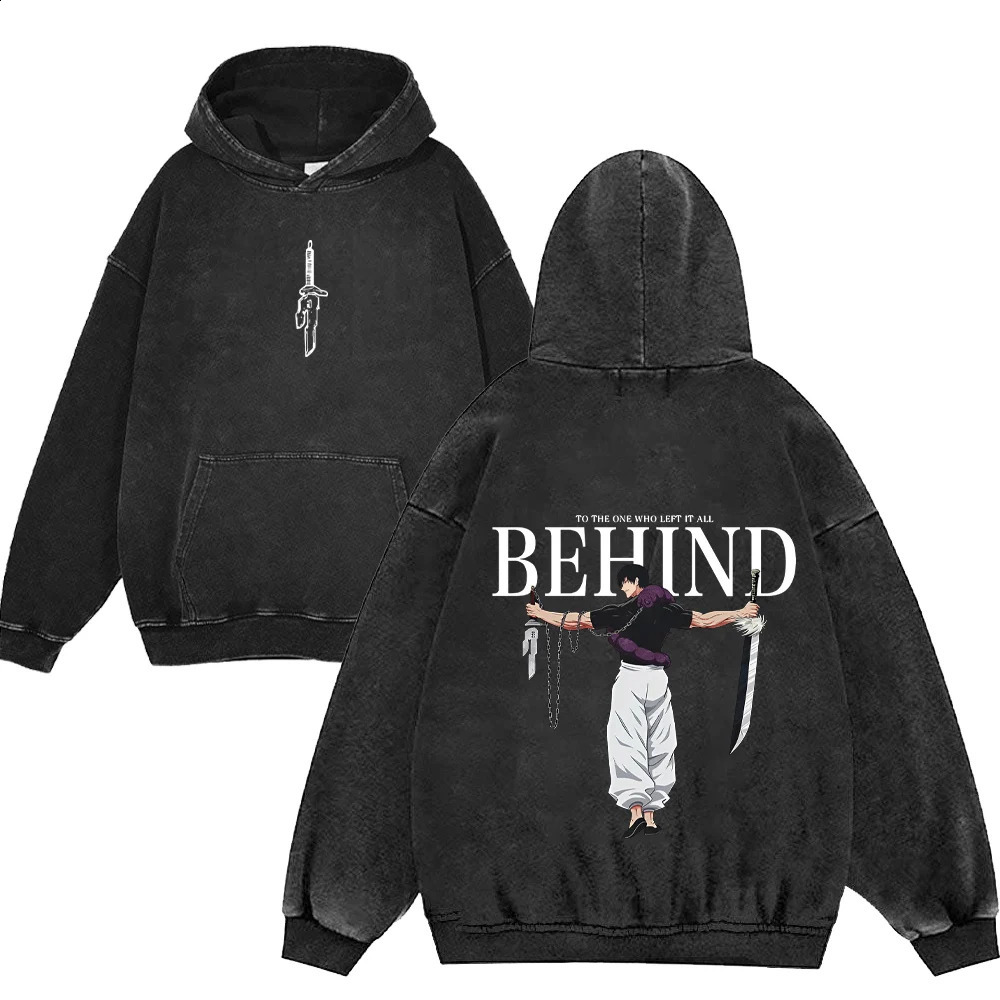 Jujutsu Kaisen Anime Zip Up Hoodies for Men Women 100Cotton Toji Print Gothic Harajuku Zipper Sweatshirts Casual Manga Pullover 250818