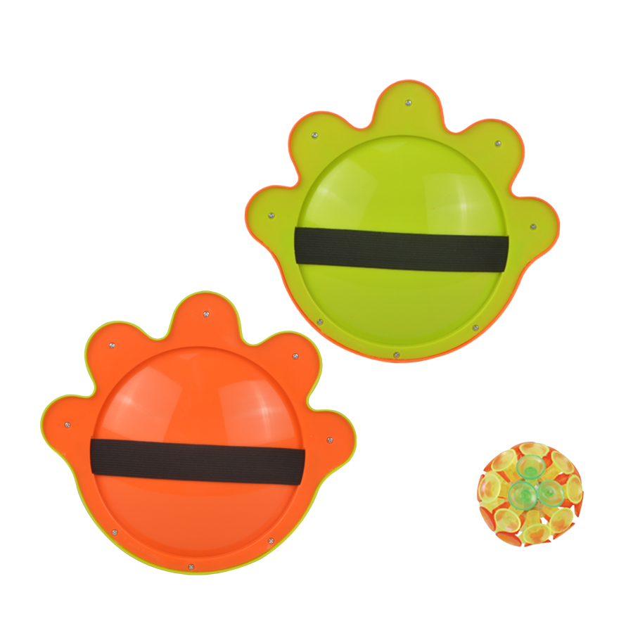 utdoor Fun: Hand - Held Sticky Paddle Set with Bouncing Ball - Perfect for Family Games