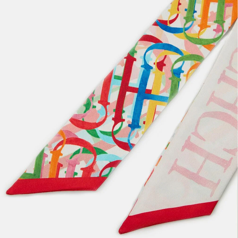 Fashion Luxury Women's Scarf Luggage Accessories Bundle Strap Scarves Suitable for Luggage Wrist