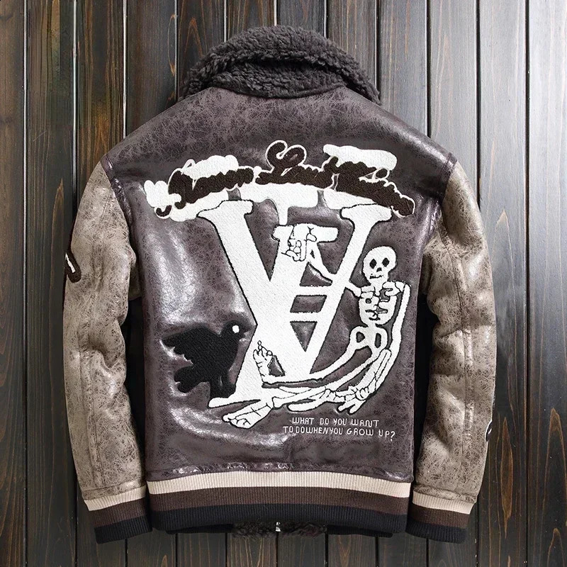 Sheep Fleece Coat for Men 2024 Fur Clothing Male Particle Wool Thick Lamb Jacket Mens Winter Coats and Jackets Casaco FCY 250826
