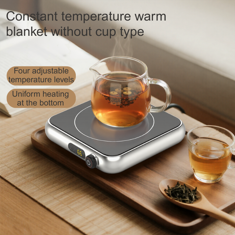 Universal USB Cup Warmer, Waterproof Coffee Mug Warmer with Auto Shut-Off, Quiet Office Desk Warmer for All Cups to Keep Tea Coffee Hot, Perfect Gift