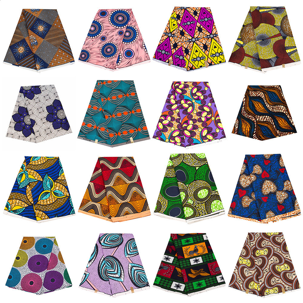 Fabric and Sewing Classical Veritable Wax d Real wax print fabric dutch hollandais pagne africa Dress 100 cotton 6yards 230727