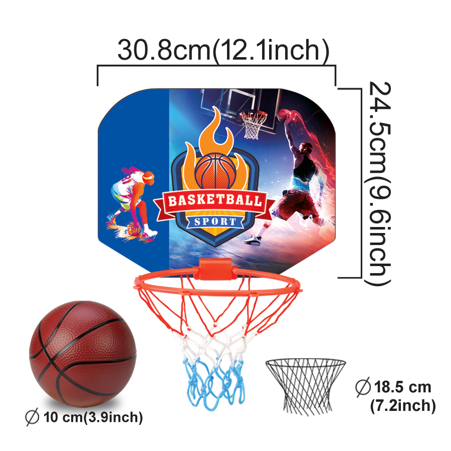 Indoor Mini Basketball Hoop Set for Kids - Eye - catching Basketball Sport Backboard and Play Ball