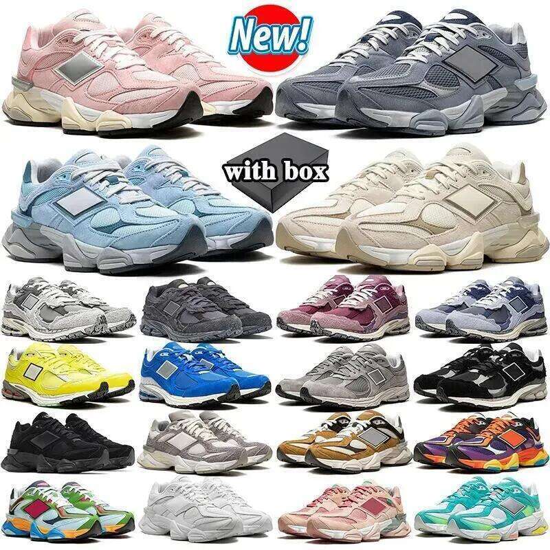 designer 9060 shoes men women daily outfit running shoes leather mesh Triple Black White Grey Blue Pink Green mens trainers outdoor sneakers size 36-45