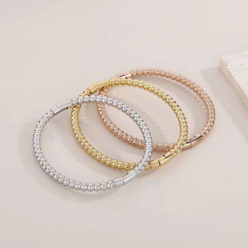 Xiaohongshu Luxury jewelry designer bracelet popular fashionable bamboo titanium steel bracelet women's high-end simple elegant non fading bracel