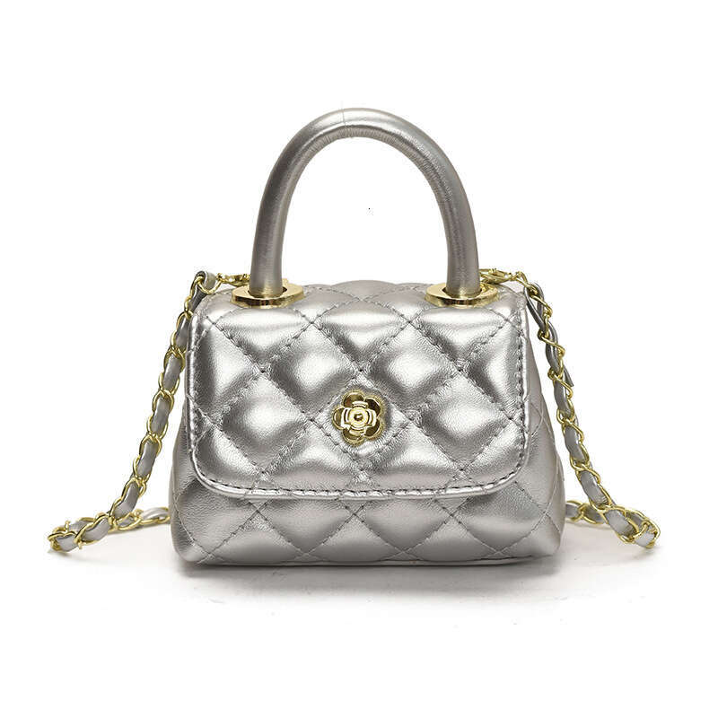Handbag Korean Style Small Chanel Camellia Fashion Chain Quilted Mini Coin Purse Versatile Casual Crossbody Bag for Women