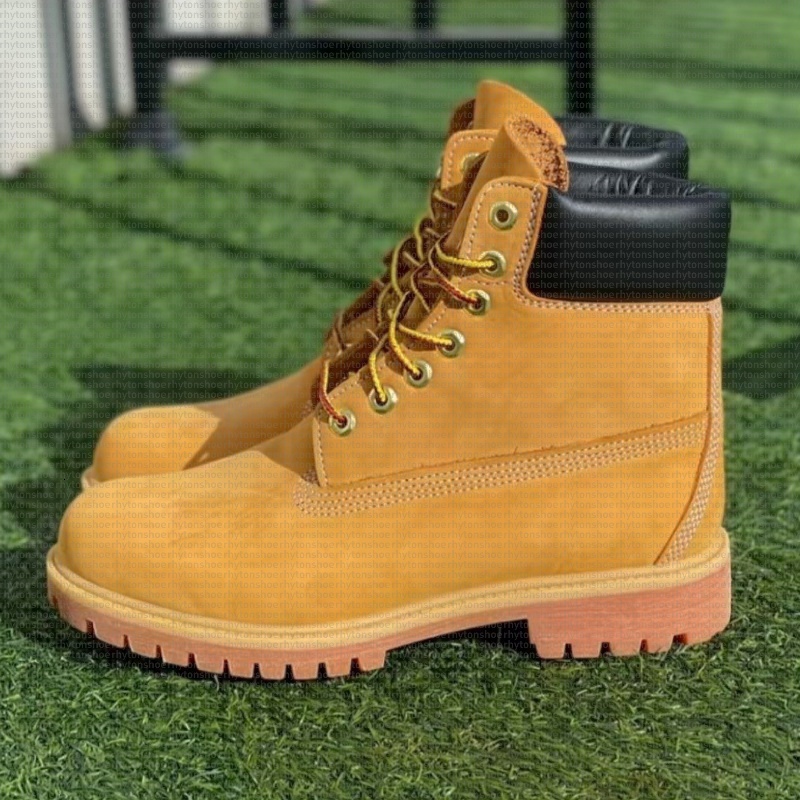 Designer Boots Mens Outdoor Waterproof Boot Womens Classic Martin Shoes Cowboy boots Rhubarb Blue Black Camouflage Military Pink Hiking Booties 36-47