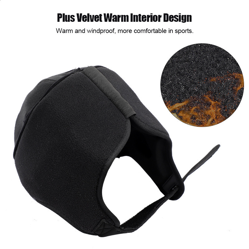 West biking winter Plush football goalkeeper ski skateboard riding drifting anticollision hat headgear 240626