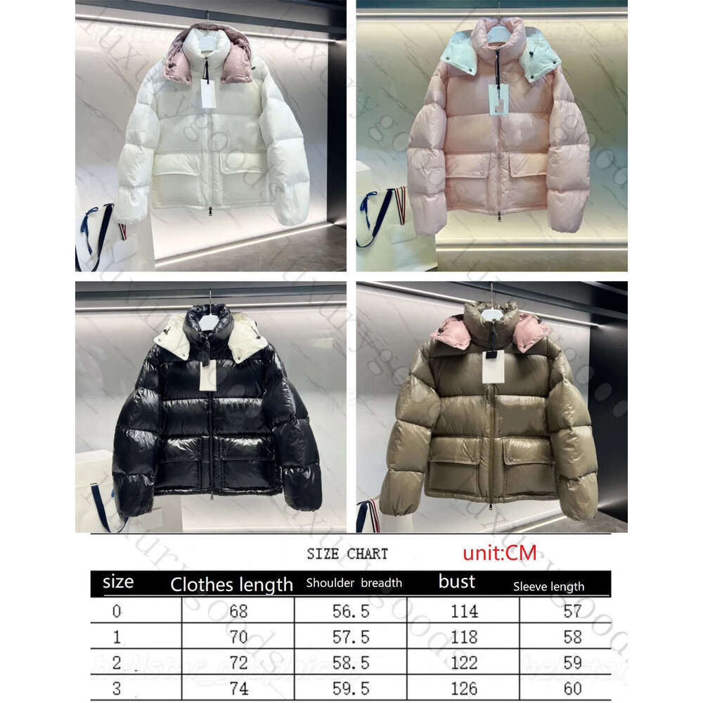 Same quality Designer For Women mon clers Pufferjacket Coats And Thickened Parkas Outdoor Jackets Brand zip Warm Matter Abbaye Mens Down Jacket Winter 8
