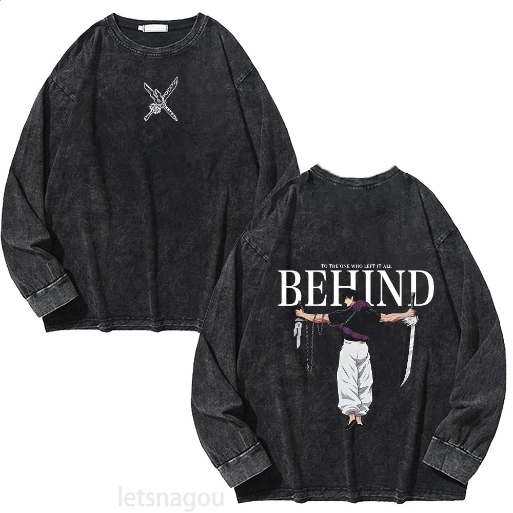 Jujutsu Kaisen Anime Zip Up Hoodies for Men Women 100Cotton Toji Print Gothic Harajuku Zipper Sweatshirts Casual Manga Pullover 250818