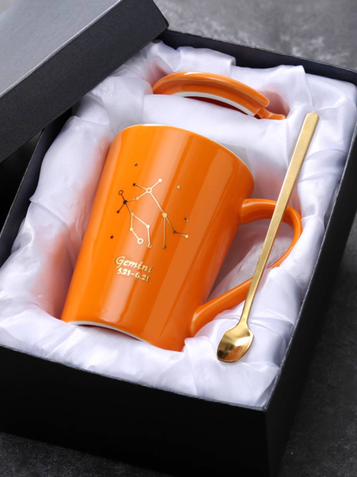 Nordic Zodiac Ceramic Coffee Tea Couple Men and Women with Lid Household Mug Personalized Drinking Cup ddmythur