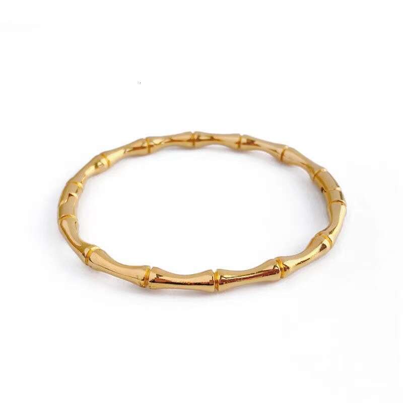 Xiaohongshu Luxury jewelry designer bracelet popular fashionable bamboo titanium steel bracelet women's high-end simple elegant non fading bracel