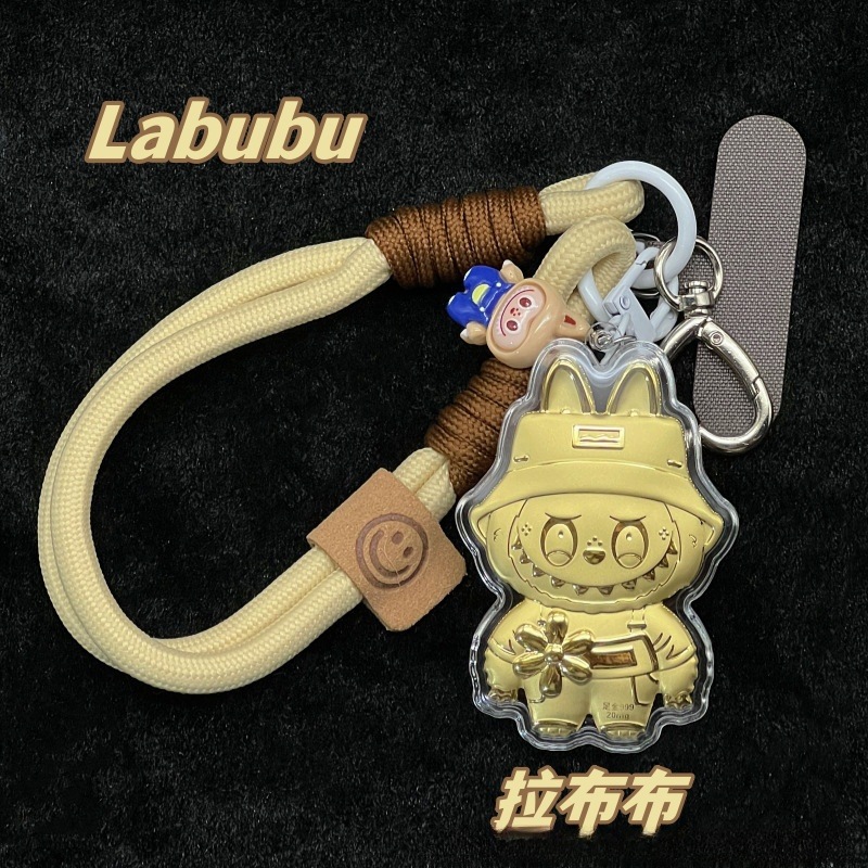 Jewelry Key Rings LABUBU Keychain - Pop Mart Cute Trendy Cartoon Bag Charm Cute LABUBU Character Keychain Accessory: Excellent Bag Decoration Pendant 
