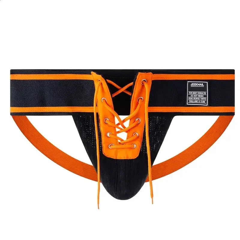 Mens Underwear Men Sexy Briefs Jockstrap Front Pouch Open Tether Binding Straps Panties Thongs Underpants Gay Slip Homme Srting250827