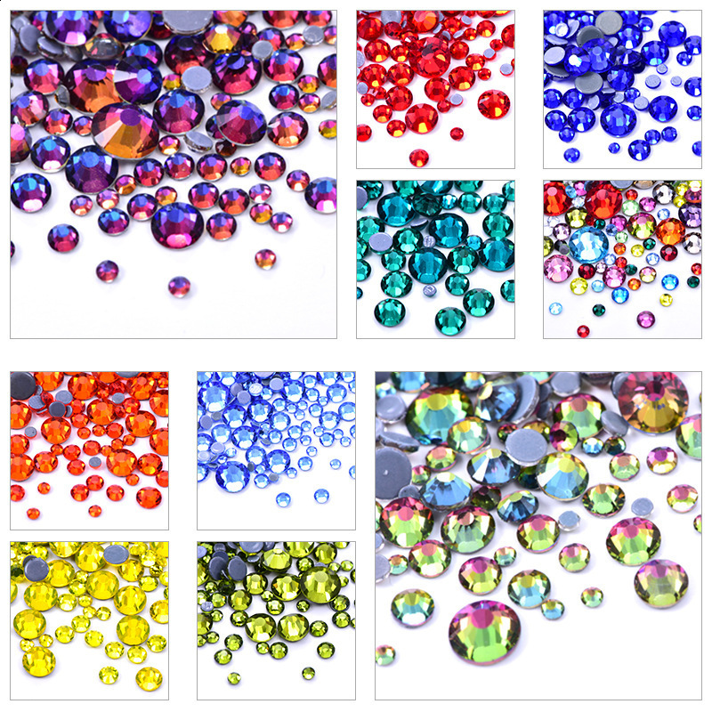 14400 pieces of bulk wholesale Tanzania sparkling non repaired rhinestone nail diamond nails for nail charm nail art decoration para unas 241015