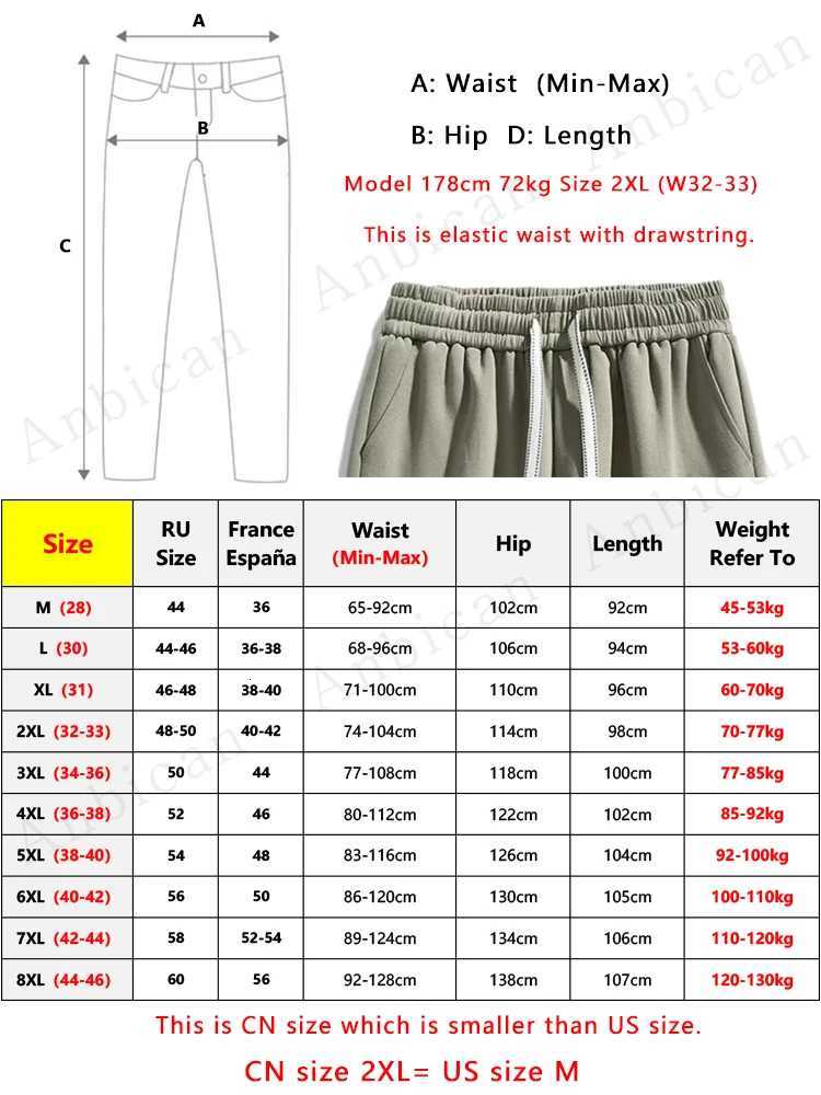 Mens Jogger CottonPolyester Sweatpants Big Size 8XL 7XL 6XL Sports Baggy Pants with Drawstring Hip Hop Loose Harem Trousers X250828
