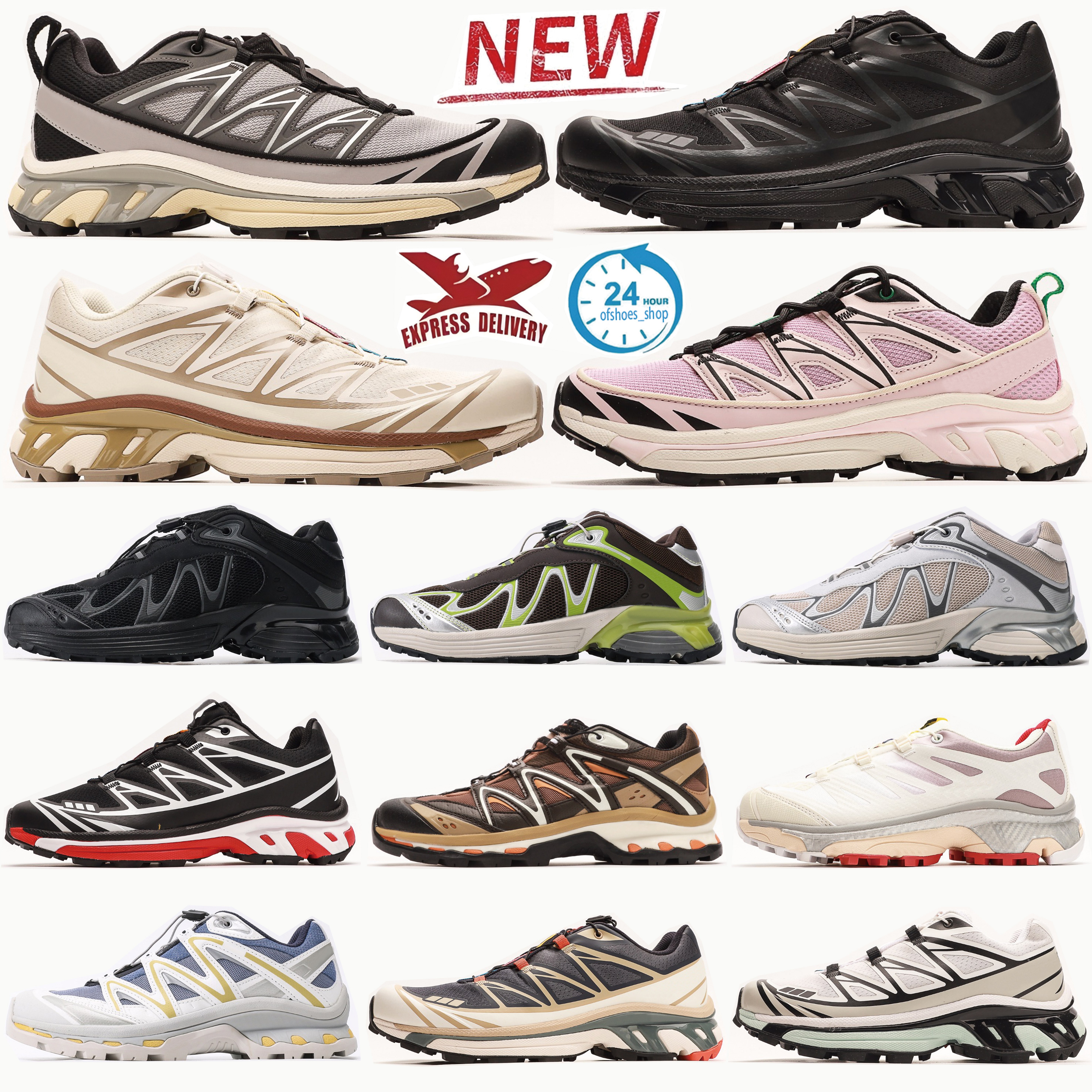 Top XT-6 ADV Ultra Raid Trail Running Shoes For Men Women XT-6 Designer White Lunar Rock Triple Black Quarry Bleached Sand Outdoor Hiking Sports Sneakers U798