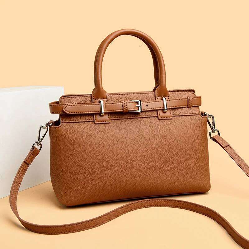 Large Cowhide Women's Capacity Shoulder Retro Genuine Leather Female Handbags Purses Designer Women Tote Bag