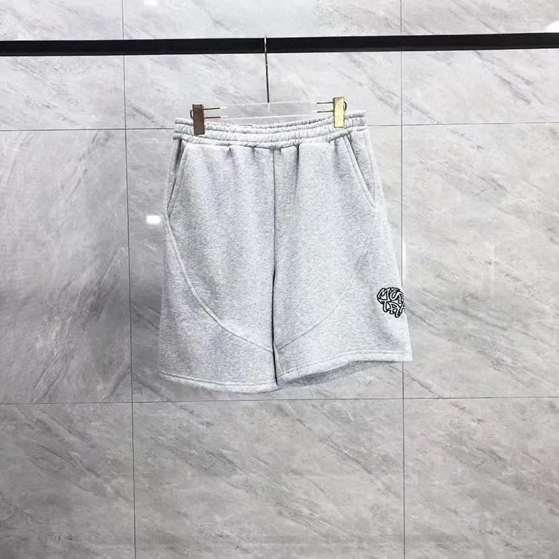 Men's Shorts 2025 Summer Casual Fashion Embroidery Mertra Men Women Jogger Drawstring Black Breeches Quality Cotton