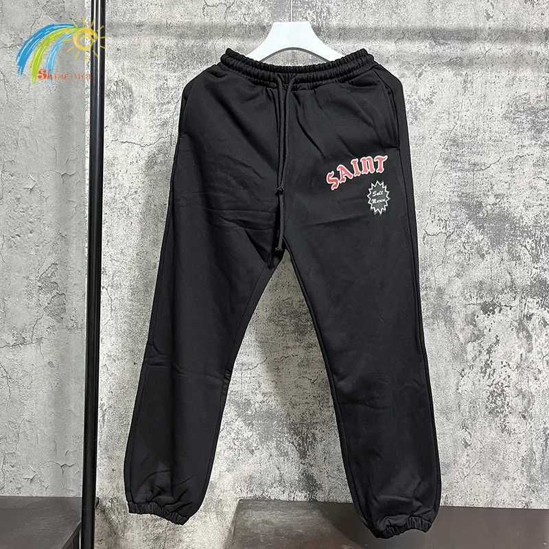 igh Chuti Cotton Jogger Drawstring Pants Men Women Black Apricot Blue Saint Sweatpants Classic Print Trousers X250828